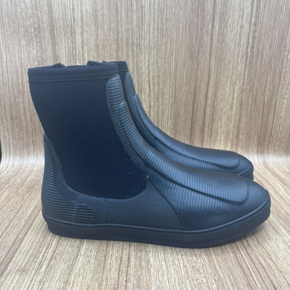 Helly Hansen Zip Up‎ Rubber Scuba Water Fish Boot Black Rubber M 8.5 W 10